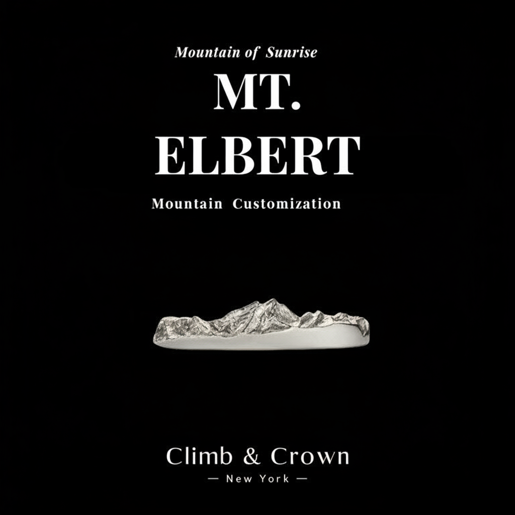 【Mt. Elbert】 Hand-Engraved Mount Mens/Womens Wedding Ring