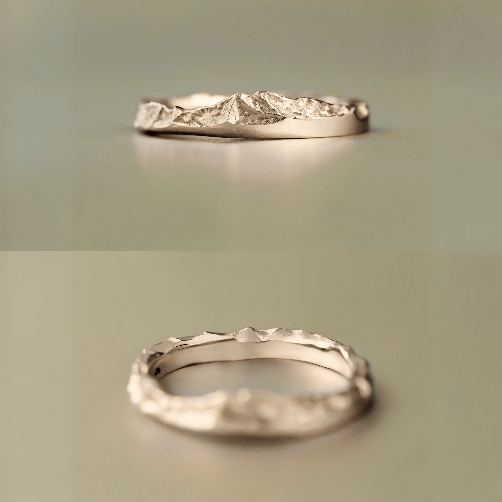 【Mt. Elbert】 Hand-Engraved Mount Mens/Womens Wedding Ring
